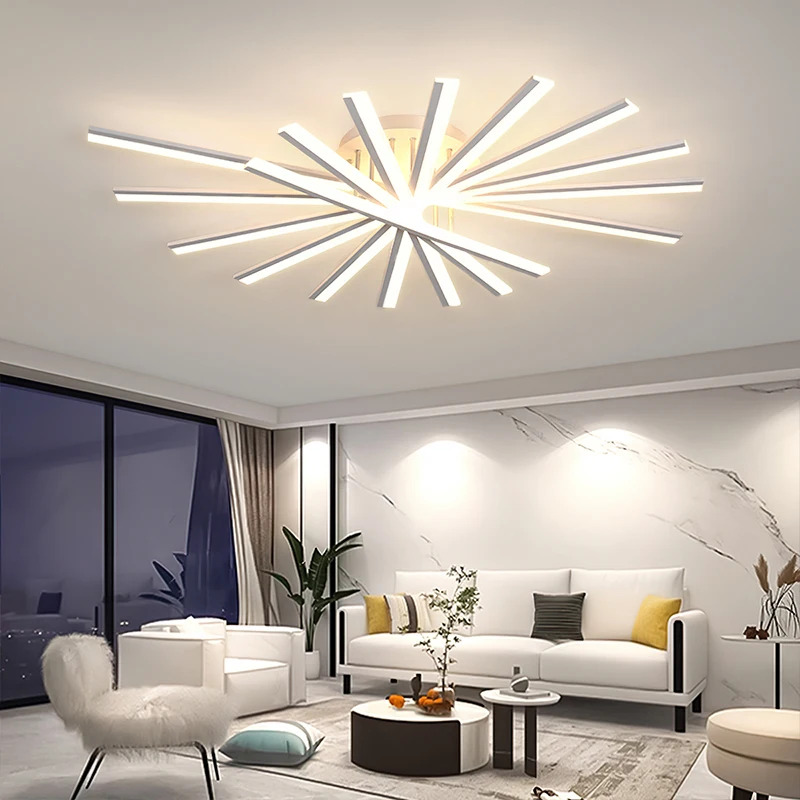 Imagem -03 - Lustres Led para Corredor Luzes Interiores Ouro Preto Branco Lustre Fixtures Home Decor Sala de Estar Corredor Estudo Quarto