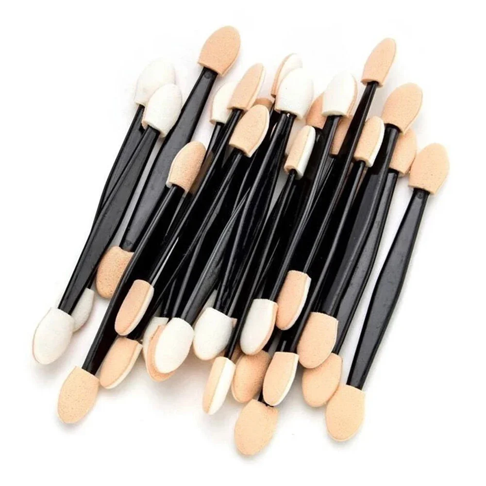 10 Uds pincel para sombra de ojos maquillaje esponja de doble cara juego de nailon pinceles para sombra de ojos para aplicador cosmético herramienta de maquillaje