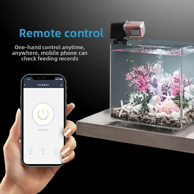 Automatic fish feeder WiFi pet intelligent feeder fish tank regular feeding goldfish turtle aquarium feeder
