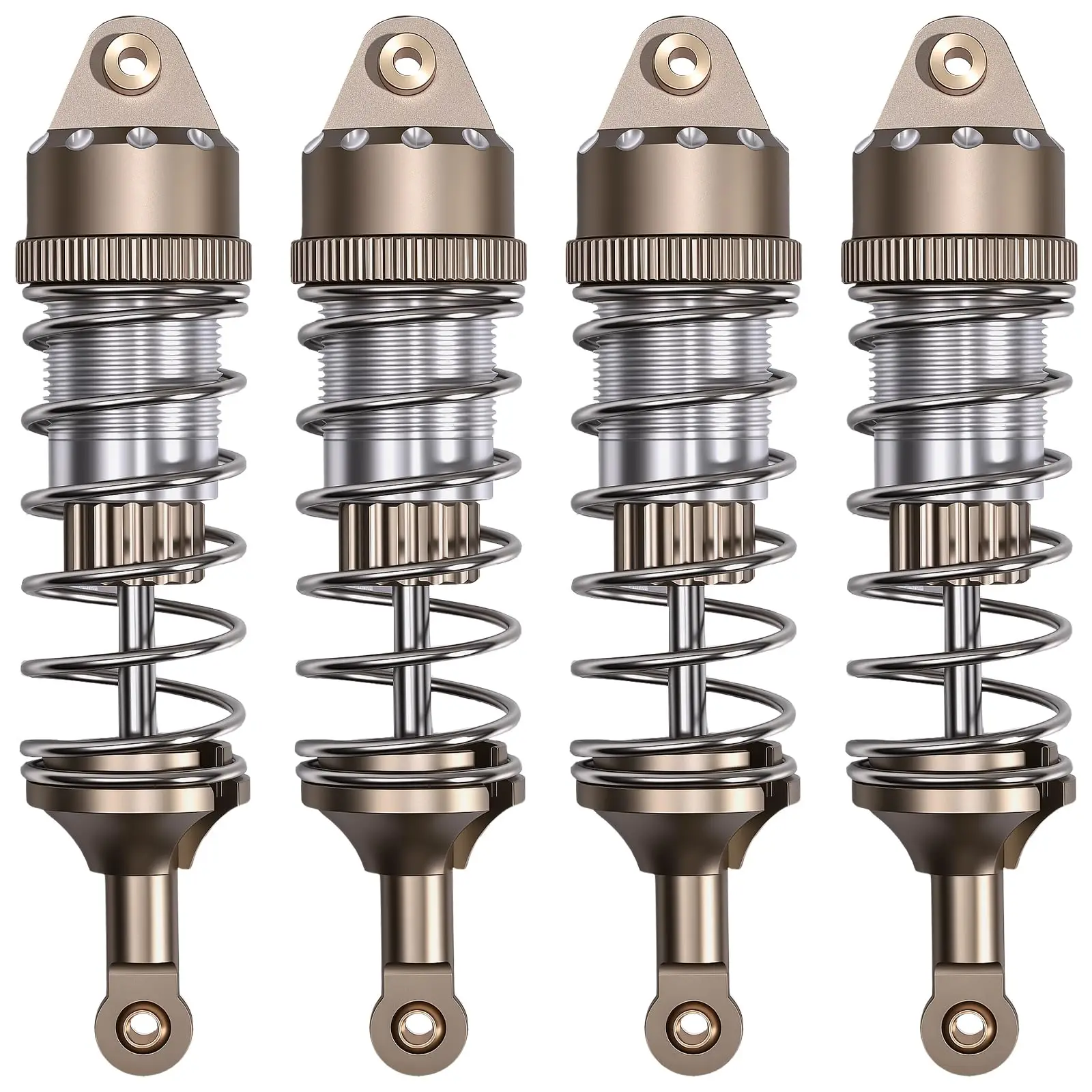 4pcs Aluminium Alloy Oil Pressure Shock Absorber for 1/7 MJX 7303 7304 RC Car Upgrade Parts