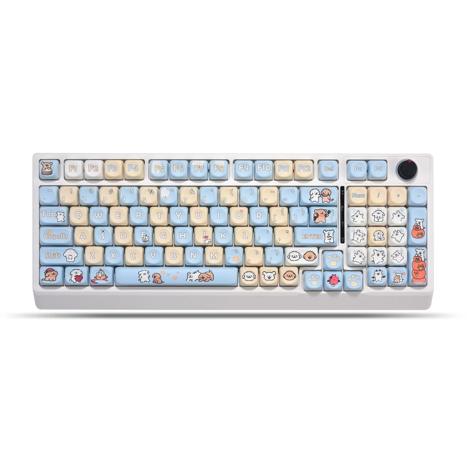 

New line puppy theme moa height keycap cute high value girl mechanical keyboard keycap