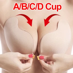 Mulheres push up sutiã adesivo pastoso sem alças sutiãs reutilizáveis capa de mamilo adesivo remendo vestido de casamento lingerie sutiã de silicone estofamento 10 principais vendas pijama feminino colado - №10