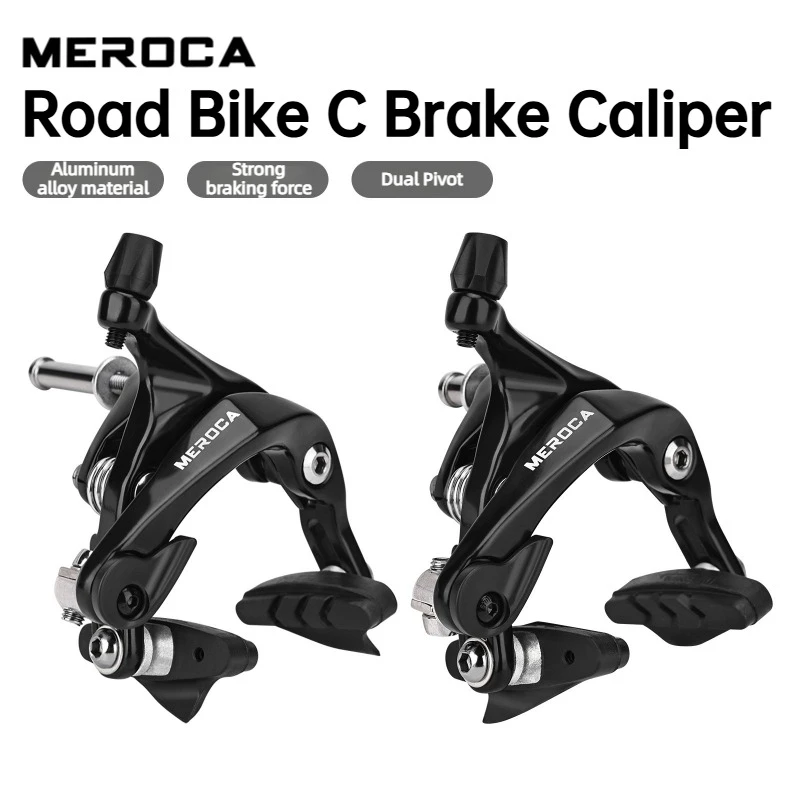 MEROCA Dual Pivot Road Bike C Brake Caliper 700C Aluminum Alloy Side Pull Rim Brake High Performance Bike Brake for Road Cycling