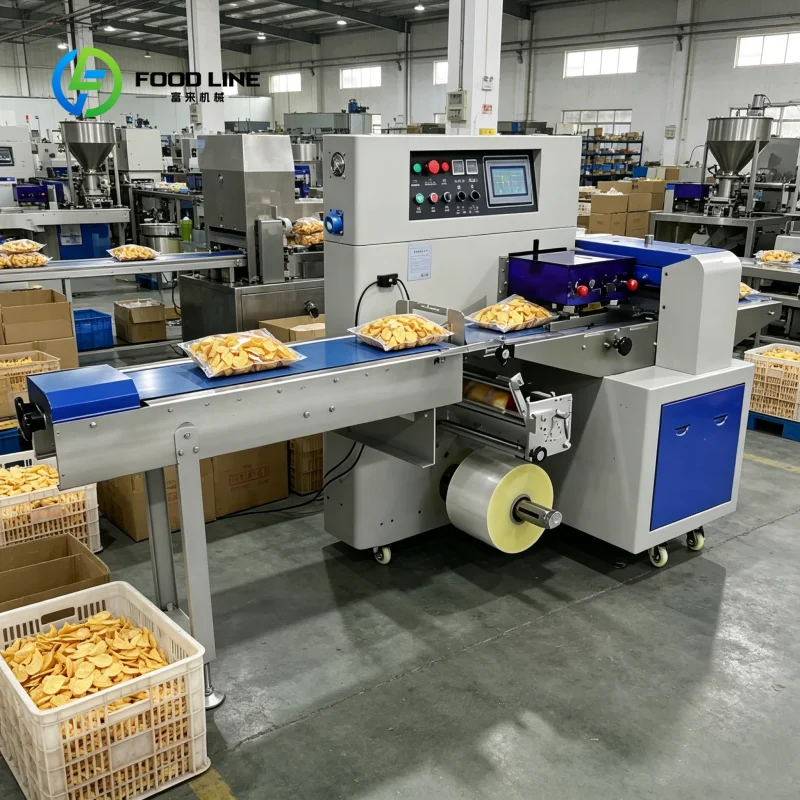 Customized Fully Automatic High-speed Pillow Packaging Machine Can Be Customized for Fruit Bread Bag Sealing Wrapper Machine