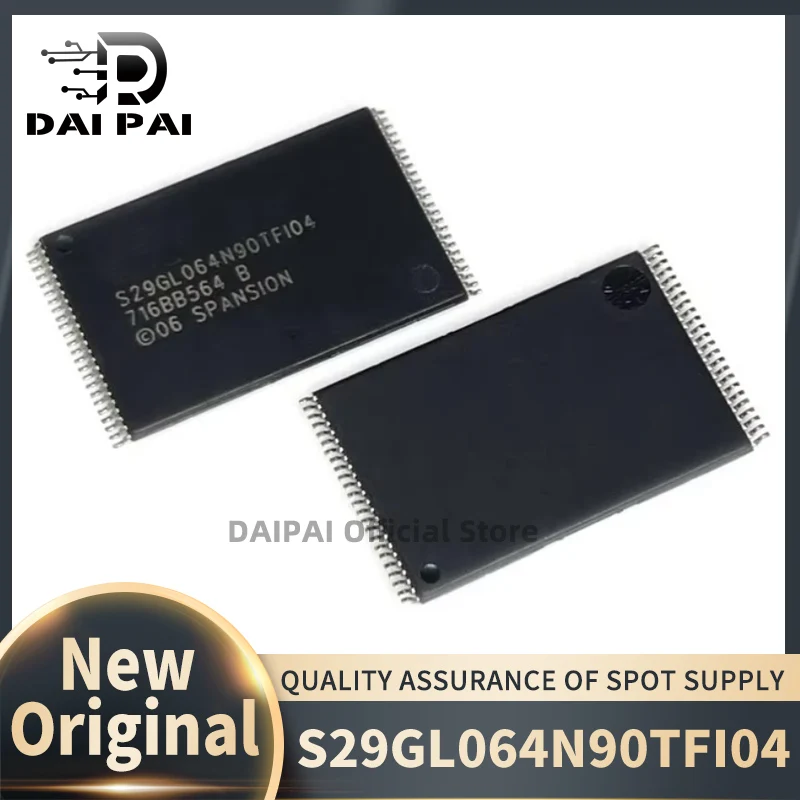 (2piece)100% New original S29GL064N90TFI04 S29GL064N90 S29GL064 TSOP-48 10pcs Chipset