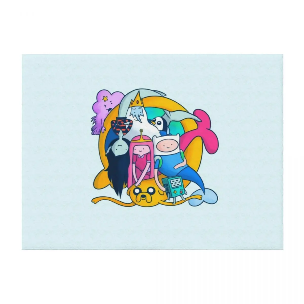 

Одеяло Under the Sea Adventure Time, роскошные брендовые рождественские подарки, диван-кровать, декоративные одеяла