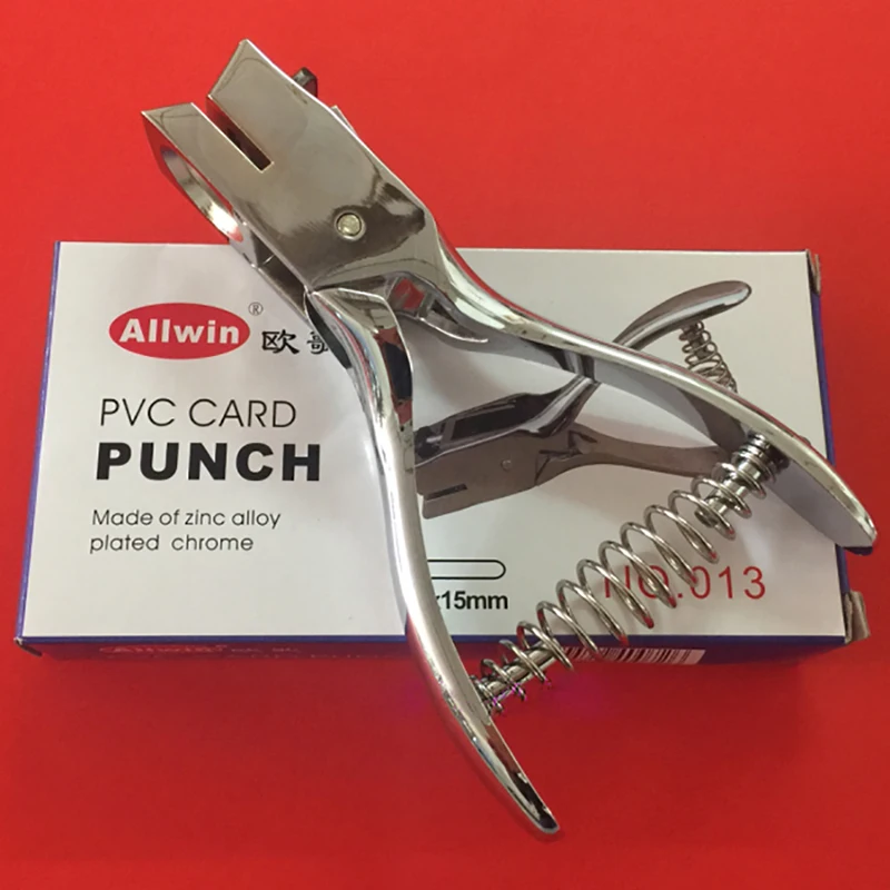 Heavy Duty Hand Held Hole Punch - 1/8" Size With 2" Reach For Tags & Cards