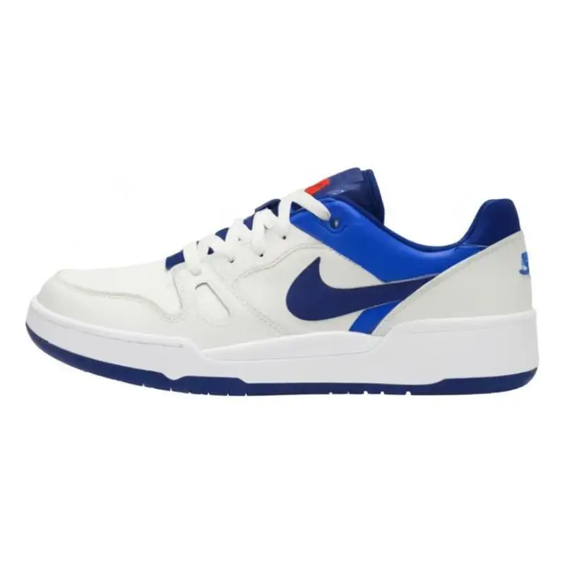 Zapatillas Nike Nike Full Force Skateboarding para hombre, zapatillas bajas blancas/azules, FB1362-104