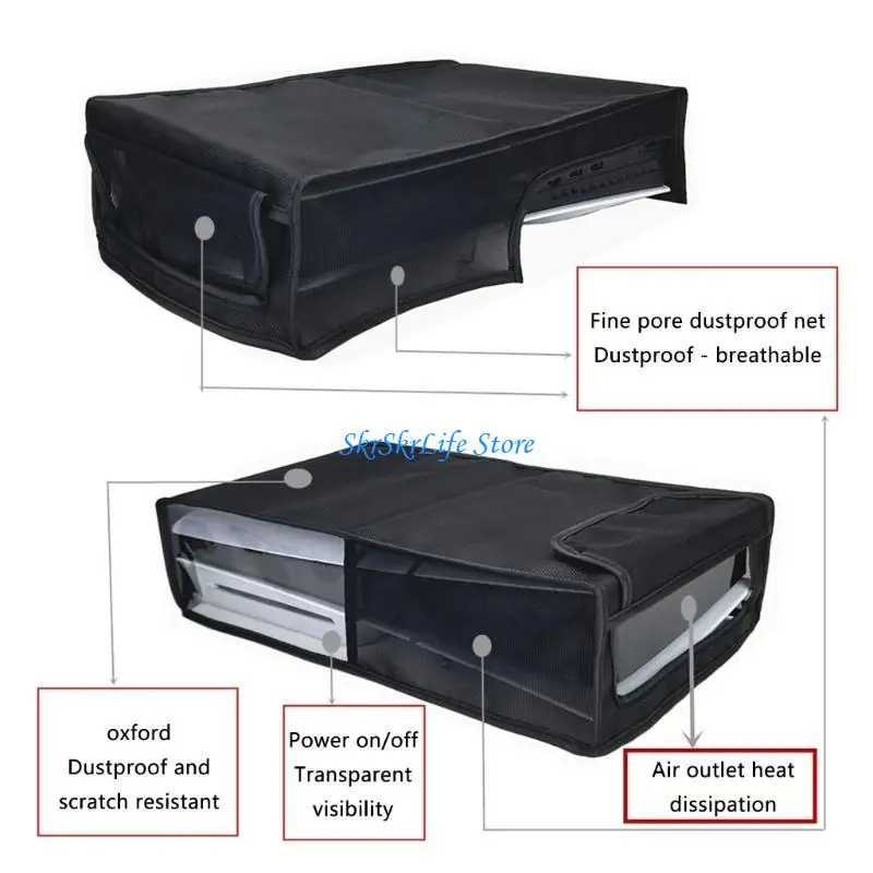 

E65E Game Console Ventilate Cover Dust Cover for Slim Gaming Accessory
