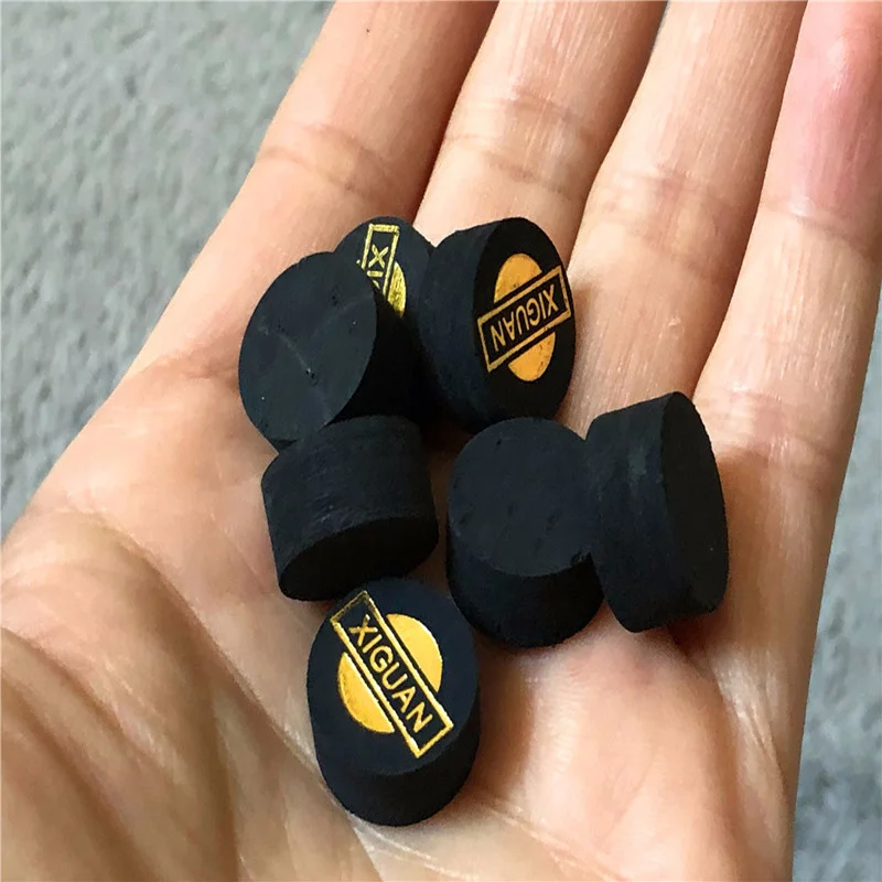 5pcs Pool Cue Tips 14mm Billiard Heads Tips M Hardness 5 Layers Baked Leather Billiard Accessories