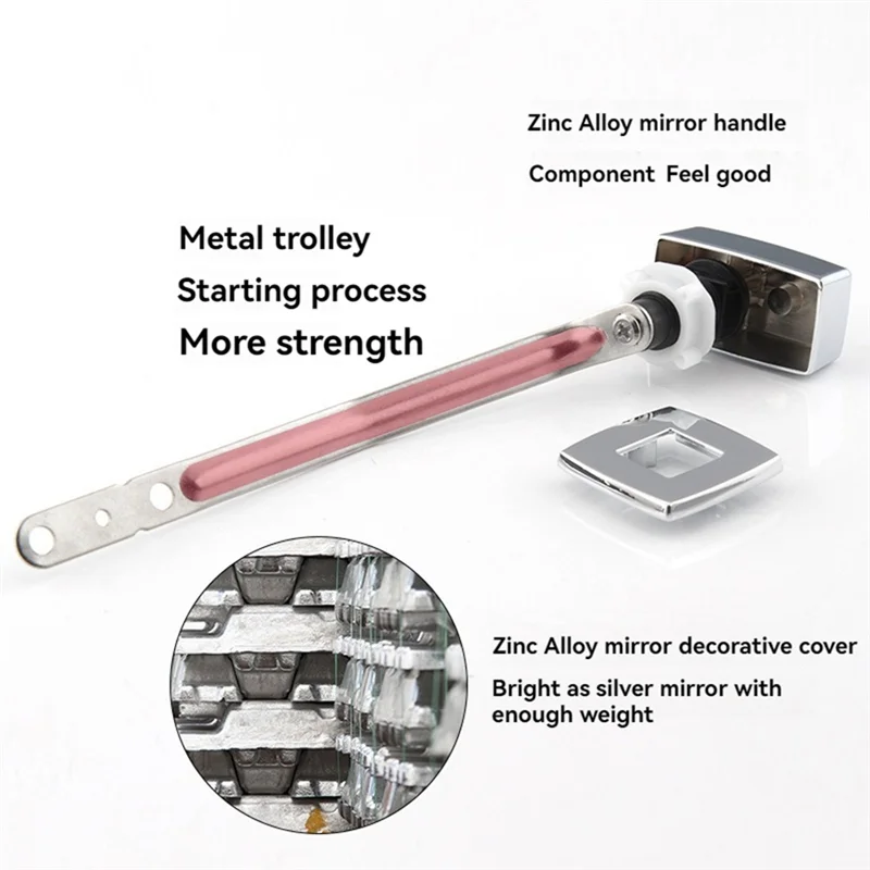 

Универсальный левый боковой бачок для унитаза, рычаг смыва, ручка для унитаза, кнопка смыва для большинства туалетов, переключатель слива унитаза