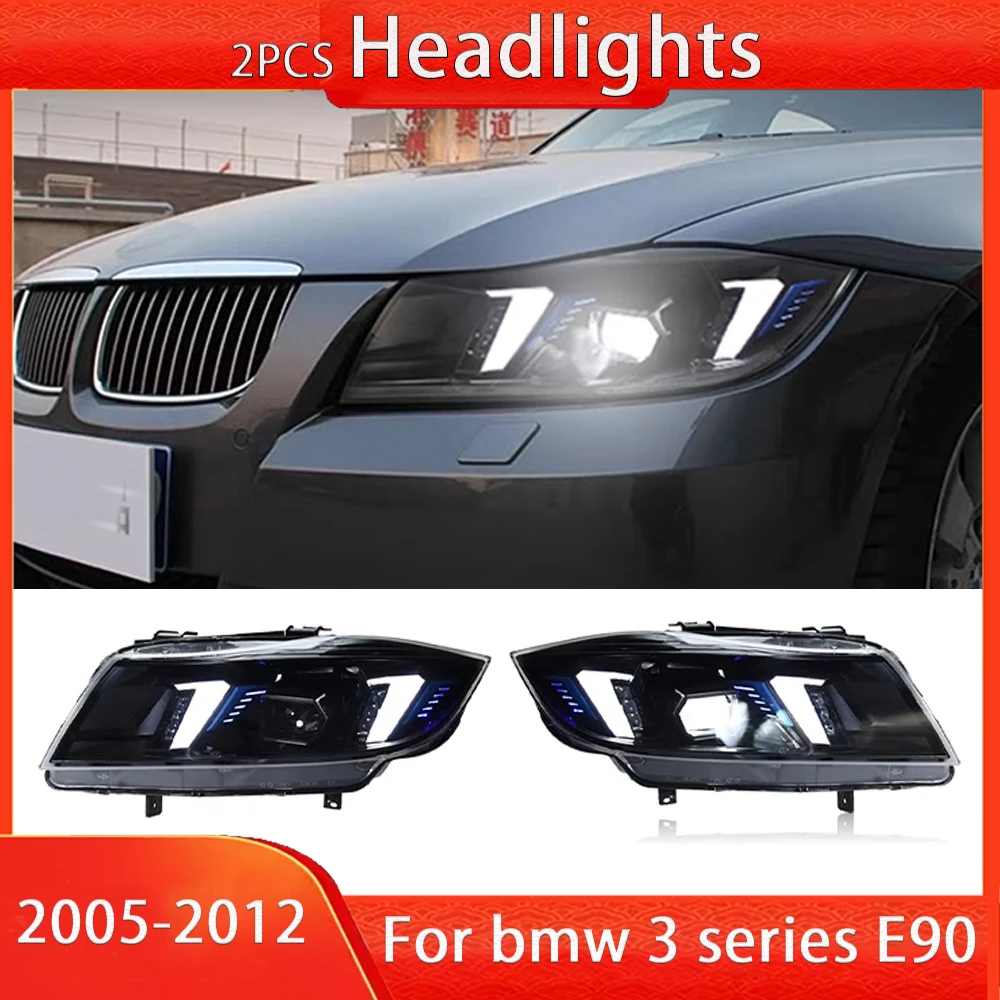 

Led headlights for BMW E90 LED Headlight 2005-2012 Headlights 320i 325i 318i DRL Turn Signal High Beam Angel Eye Projector Lens