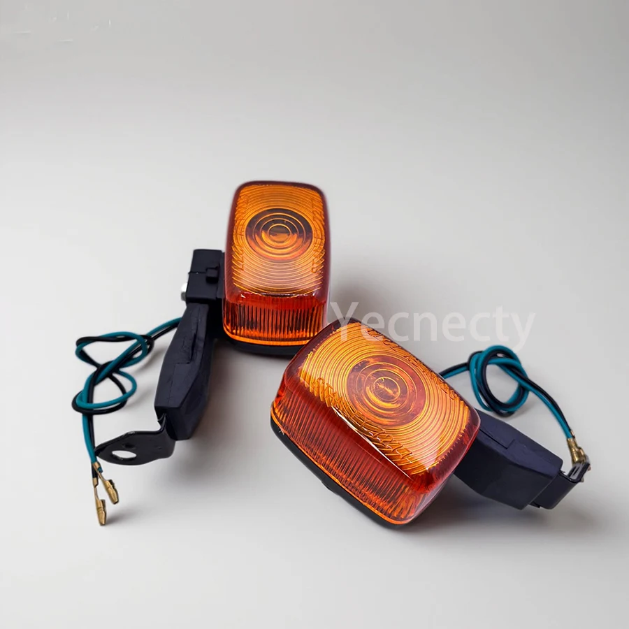 Yecnecty 1 Pair ABS Motorcycle Turn Signal Indicator Light Front Rear Flasher For Yamaha KLX250 XR250 TTR250 Deer 225 XT225