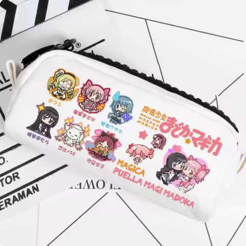 Puella Magi Madoka Magica Kaname Madoka Pencil Case Oxford Canvas Storage Bag Pencil Box Pencilcase School Pen Bag 2151