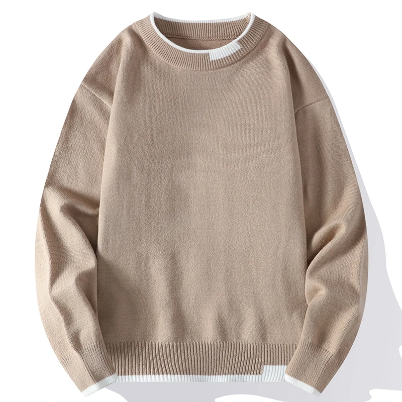 New Autumn Winter Men's Fashion Sweaters O Neck Solid Color Kintted Pullovers Mens Youthful Vitality Casual Pullover Sweater