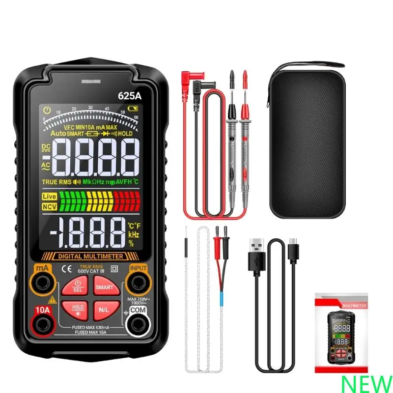 

Handheld Digital Multimeter Digital Backlights Ammeter Voltmeter Ohm Voltages Tester Meter for Electrican