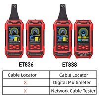 TOOLTOP ET836 ET838 Cable Locator Underground Wall Cable Water Pipes Tracker Circuit Break Short Electrical Cable Locator