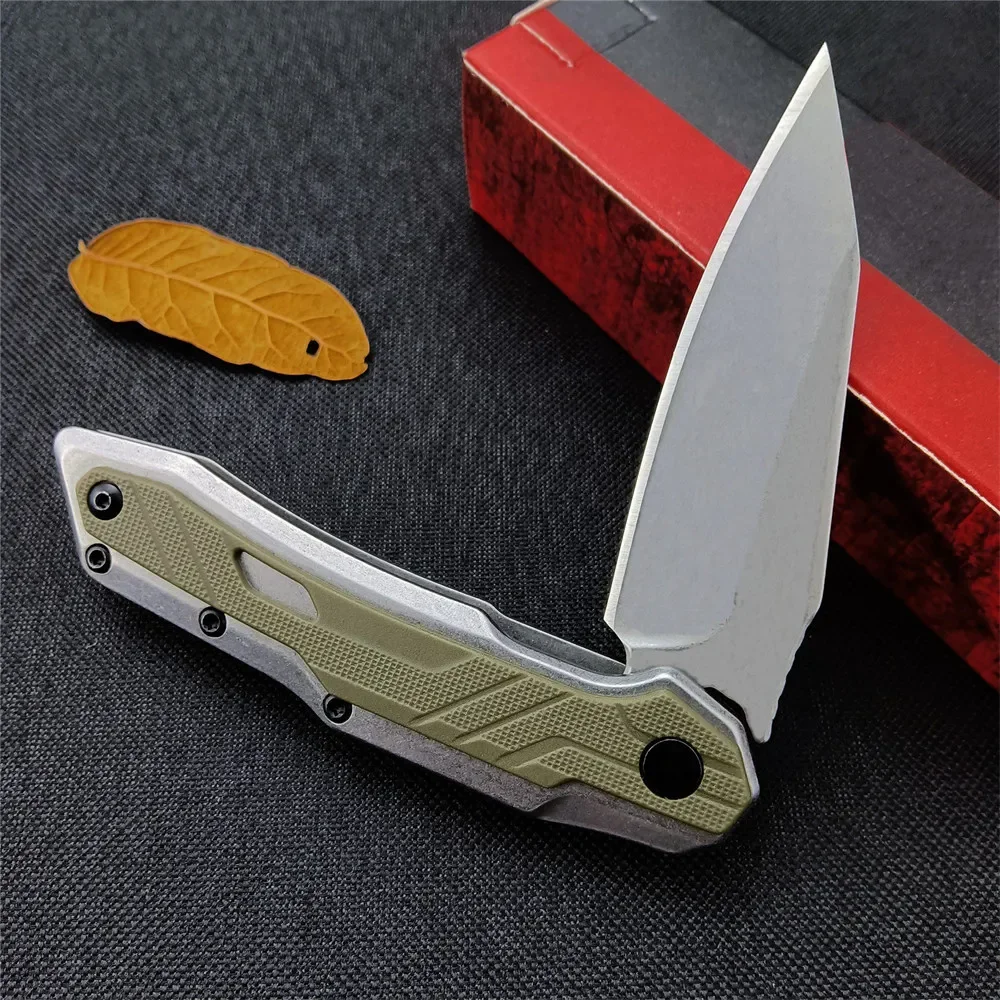 KS 1369 Pocket Folding Knife 8Cr13Mov Blade G10 Handle Knife Outdoor Tactical Survival Camping Portable Hunting Knife