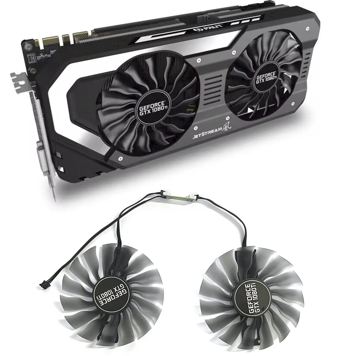 

GAA8S2U FD10015H12S 95MM 4PIN DC 12V 0.45A GTX1080TI GPU Cooler for Palit GTX 1080 Ti 1080 1070 1070TI graphics card cooling fan