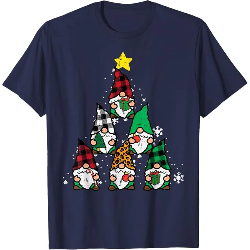 Gnomes Christmas Tree Funny Xmas Holidays Men Women Kids T-Shirt