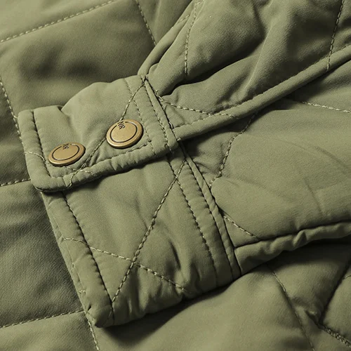 Men Vintage M65 Liner Jacket Winter spring New Khaki Thick Multi-pocket Tooling Padded Long Sleeve Cardigan Hunting Coat