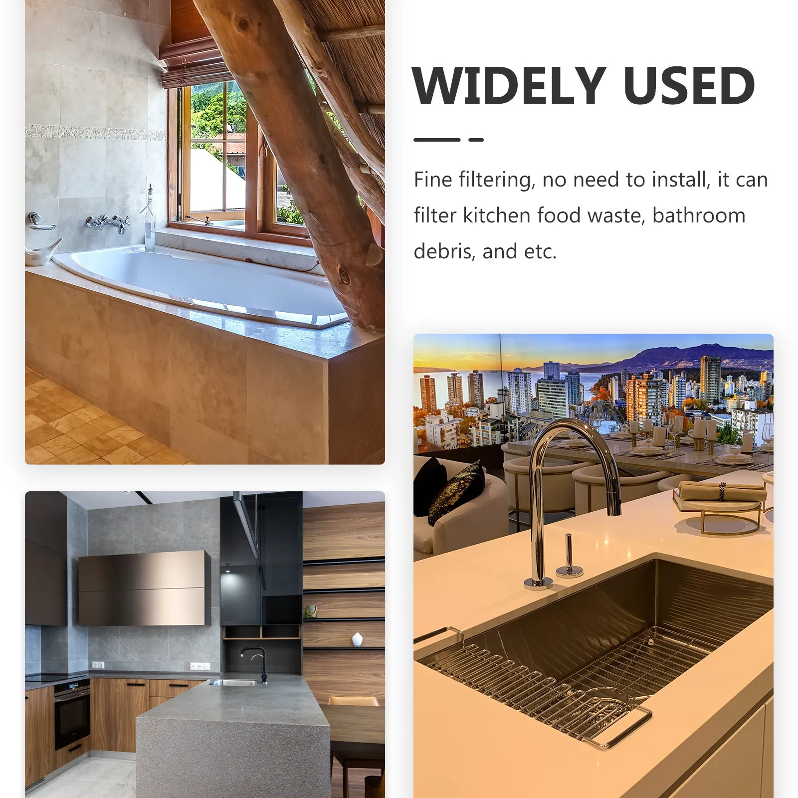 

Комплект из 4 утолщенных крышек-фильтров для напольного слива из TPR, заглушка для раковины, уплотнительная крышка-ловушка для волос для ванной и кухни