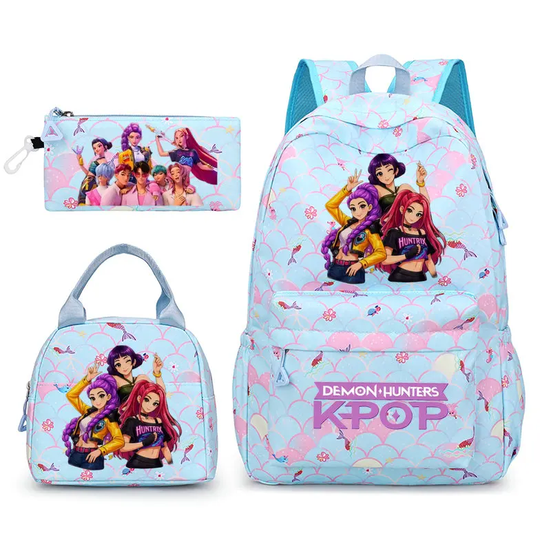 New Backpack 3pcs Teens Girls Large Schoolbags Middle Student School Backpack Book Bag Laptop Travel Rucksack