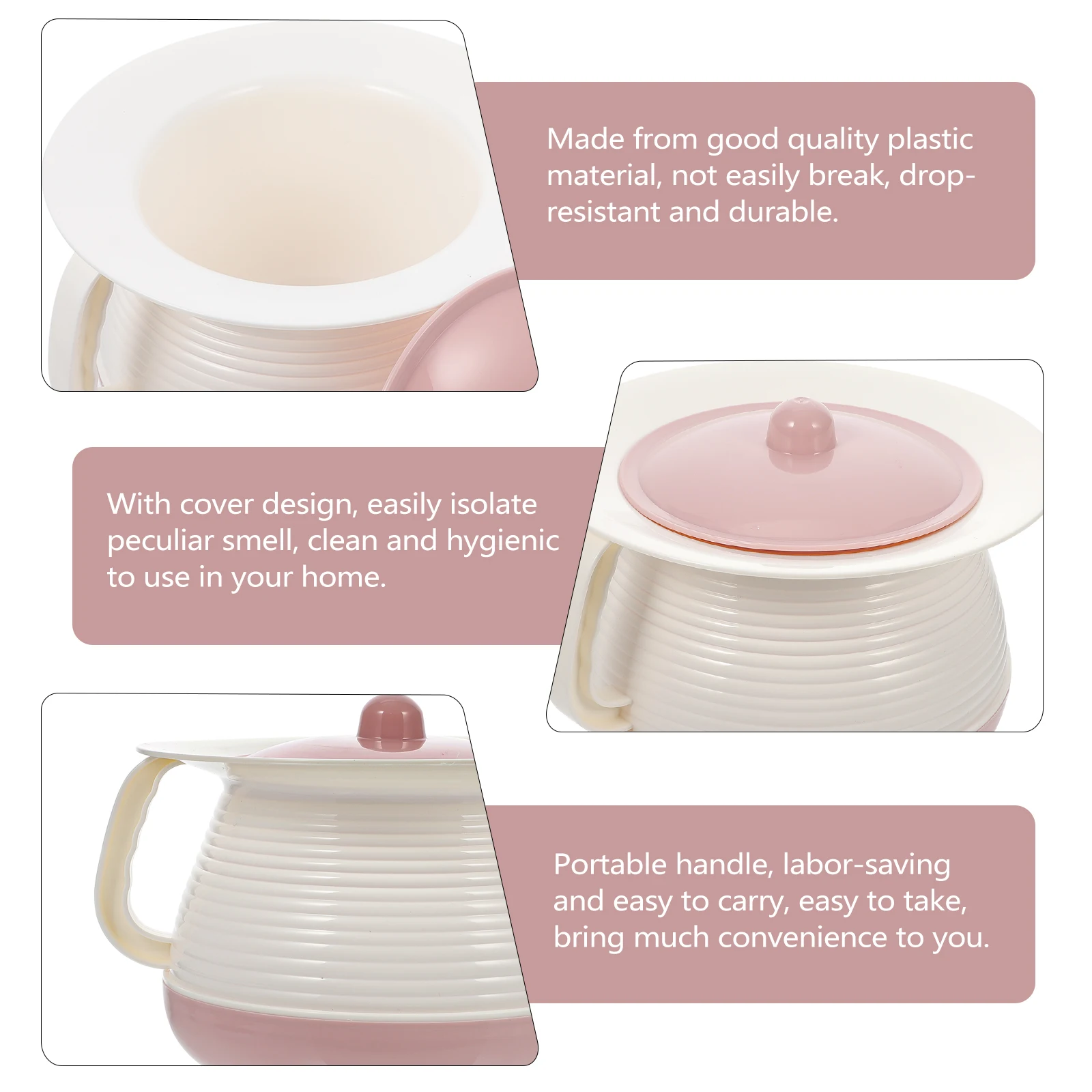 

with Lid Thickened Spittoon for Elderly People Mens Portable Urinal Chamber Pot