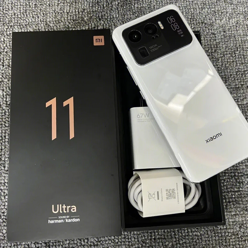 Imagem -02 - Ultra Android Smartphone 5g 5000mah 50mp 681 Snapdragon 888 Reverso sem Fio Telefone Firmware Global Usado Xiaomi11