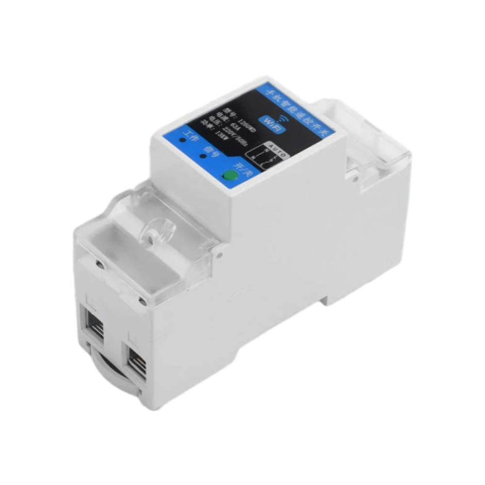 

Tuya Smart WiFi Circuit Breaker 63A 2P Energy Meter Kwh Metering Monitoring Device Sharing Over Current and Voltage Protection