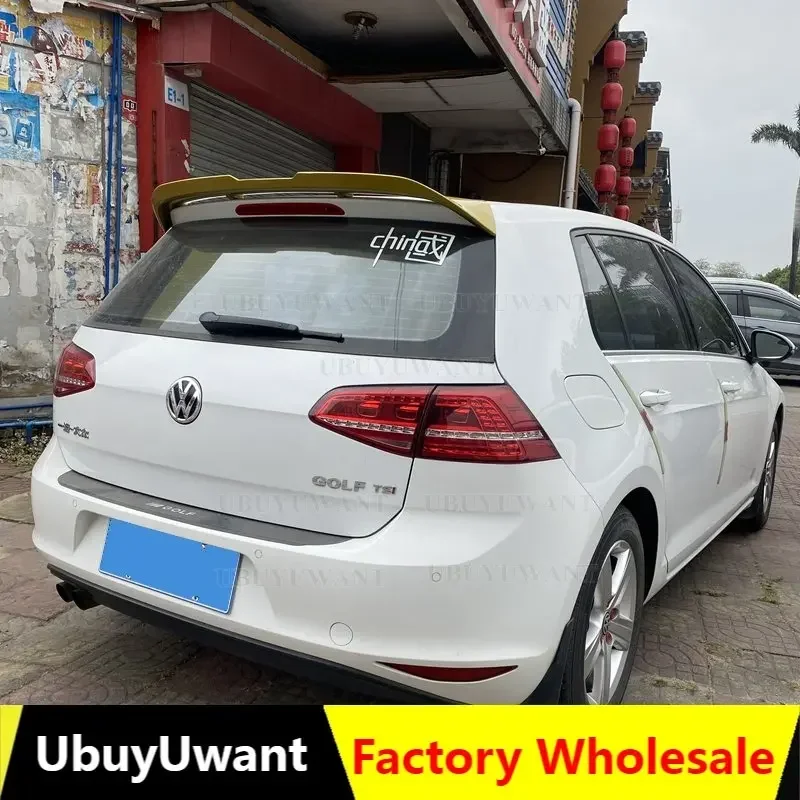 

MK7 УГЛЕРОДНЫЙ Задний спойлер на крышу багажника для Volkswagen VW Golf 7 7,5 Rline MK7 7,5 GTI R 2014 - 2020 оконные крылья ABS