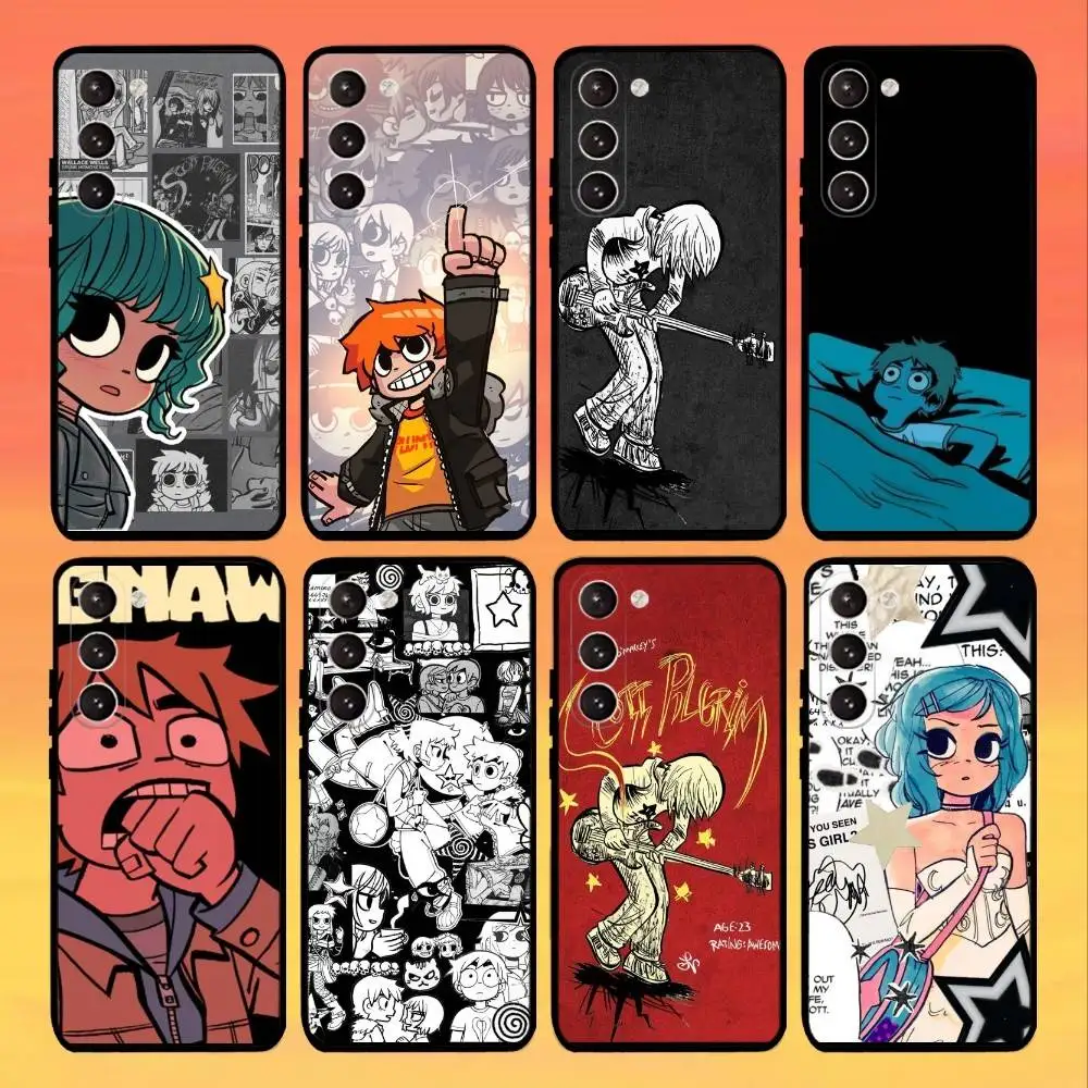 حافظة لهاتف سامسونج جالاكسي A73، A72، A71، A70، A53، A52، A51، أخرى غطاء أسود ناعم