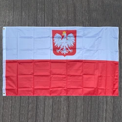 xvggdg The Poland Flag Polyester Flag 5*3 FT 150*90 CM High Quality banner