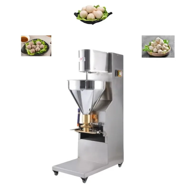 

High Capacity Automatic Vertical Meatball Maker Machine for Fresh Fish Chicken Rounding and Stuffed Filling