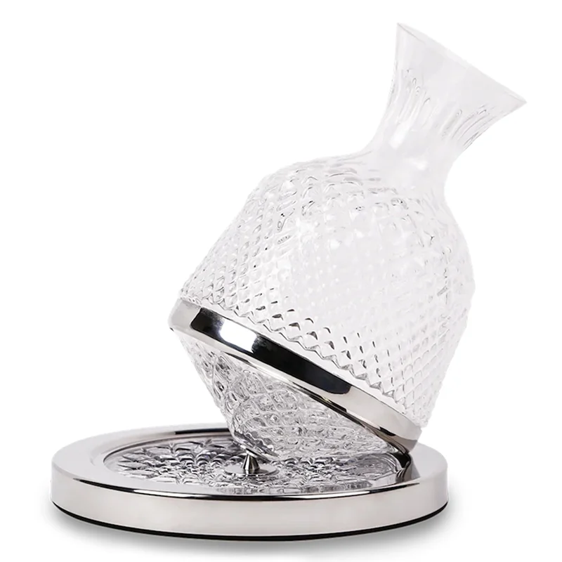 

ABGG-хрустальный аэратор для вина, вращающийся графин, стакан 1,5 л, диспенсер, зеркальный кувшин, подарочная бутылка для украшения бара