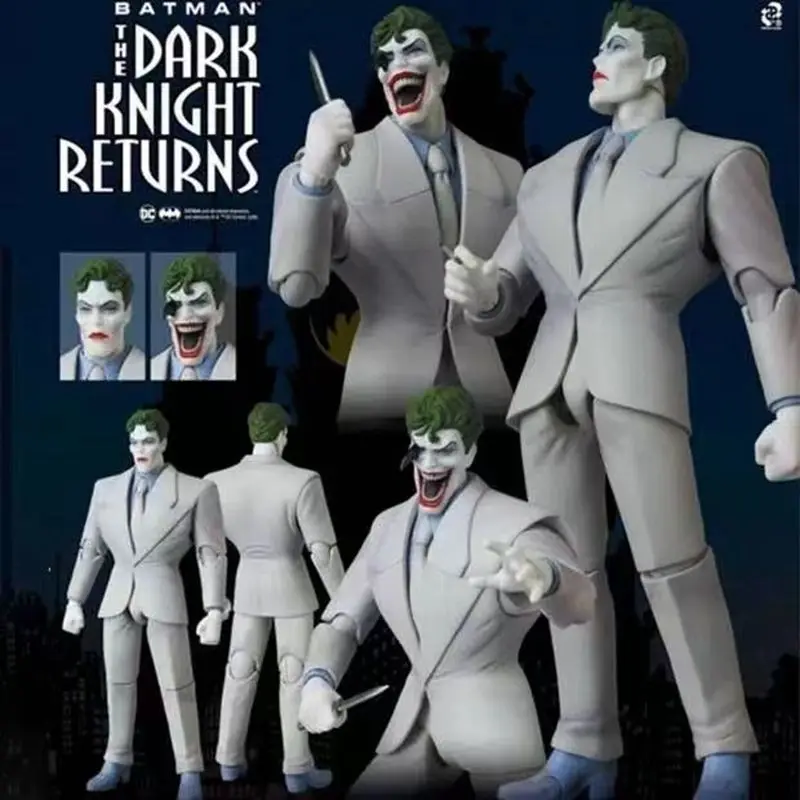 Original Medicom MAFEX No.124 MAFEX JOKER (El Caballero Oscuro regresa) colección de acción de Anime figuras en miniatura de juguete regalos