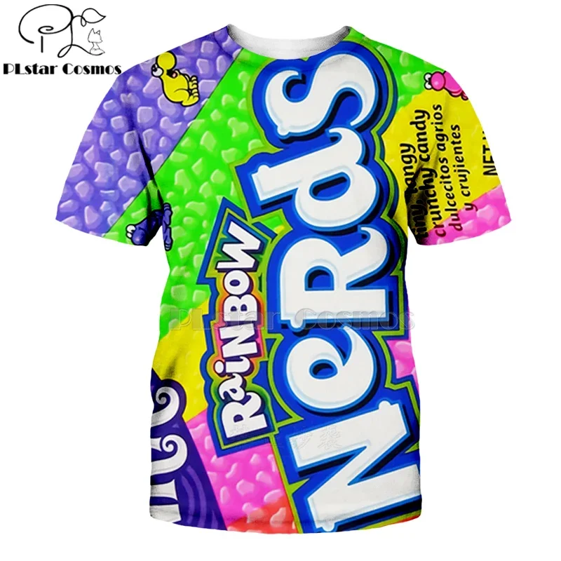 Newest candy Snack bag chocolate sauce 3D t shirts food Harajuku Men Women short Sleeve PulloVer tees tshirts Casual Brand-2