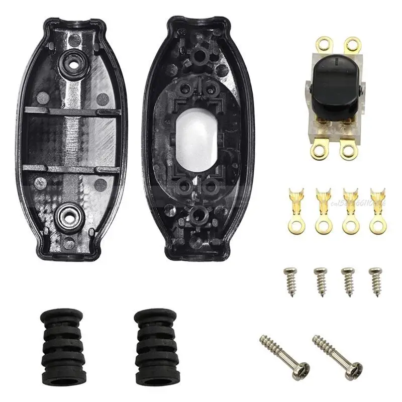 27RB Черный водонепроницаемый встроенный шнурный переключатель 3A 250 В на выключателе шнурной лампы выключатель