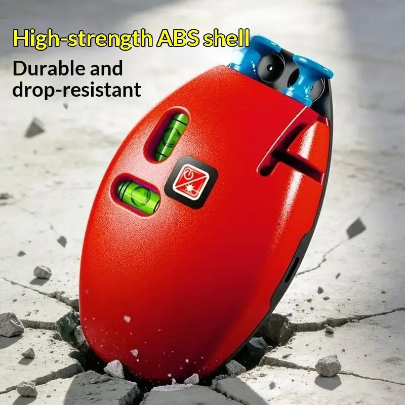 90 Degree Right Angle Laser Line Level Mouse Shape Laser Level Strong Magnetic Base Construction Layout Wall Marking Tool