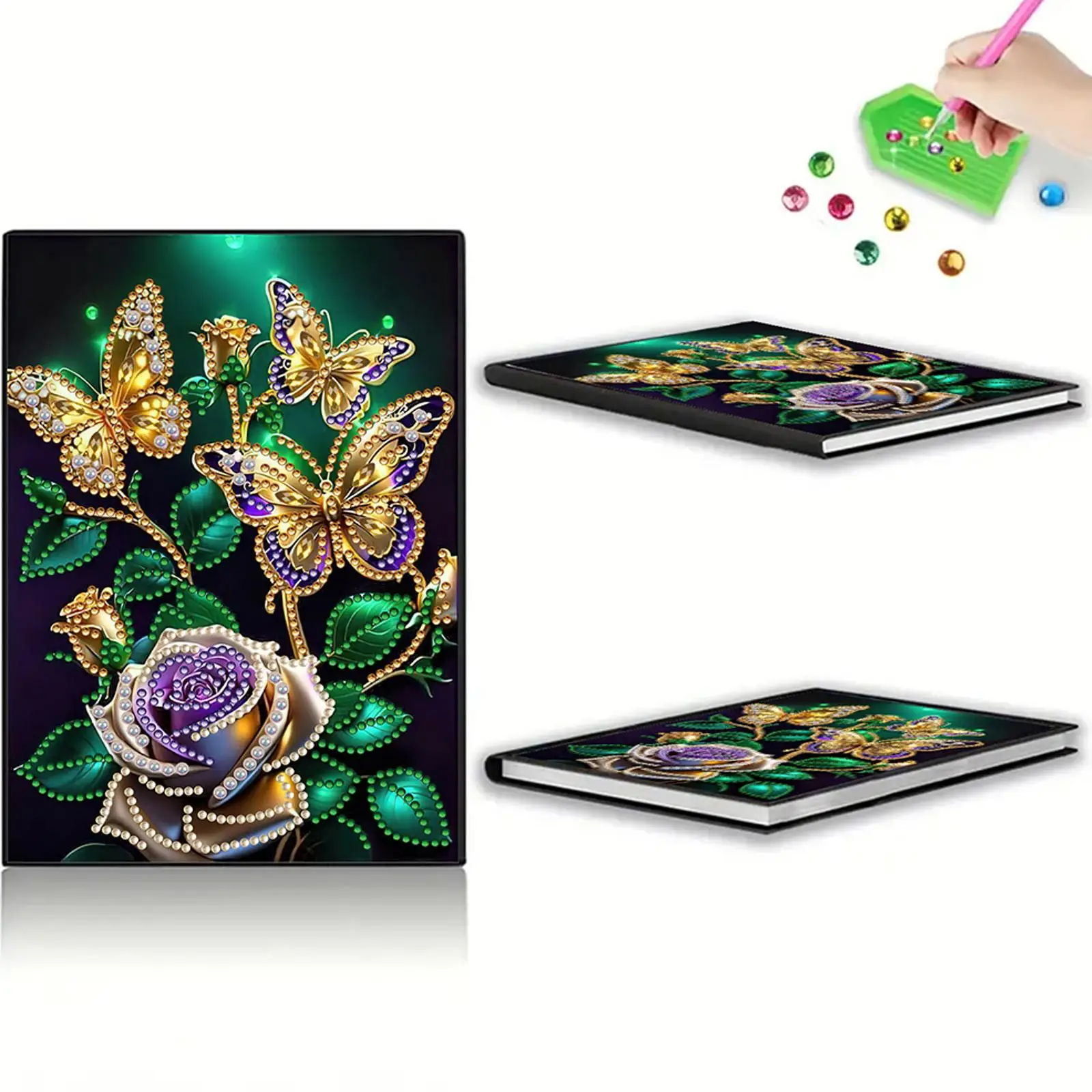 

DIY Special Shaped Journal Sketchbook 60 Pages Diamond Embroidery Notebook A5 DIY Diamond Art Diary Book Journal Notebook