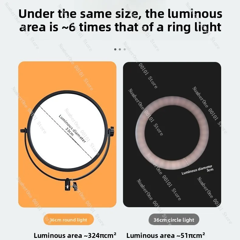 50CM Large Live Broadcast Light Panel, Customized Beauty Soft Light for Streaming Studio Photography Lighting Equipment