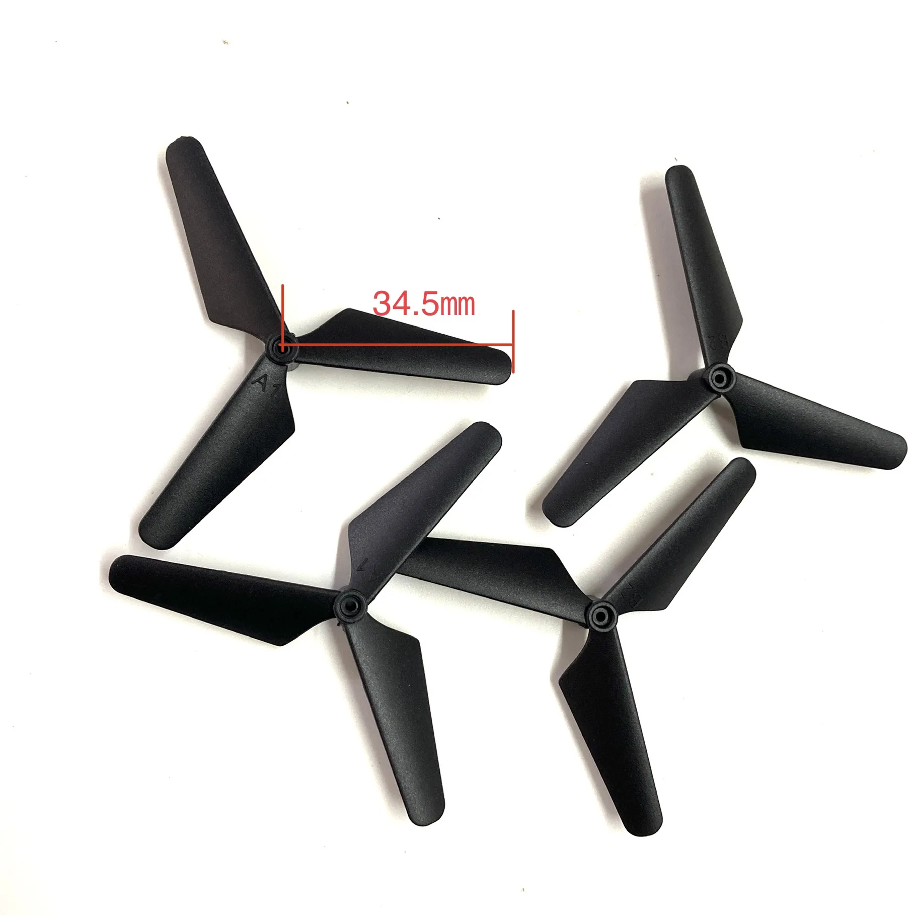 Piankowy szybowiec Samolot Tri-Blade 3-łopatkowe rekwizyty Śmigła A B Zdalnie sterowany samolot RC Myśliwiec EPP RC Drone Helicopter Części