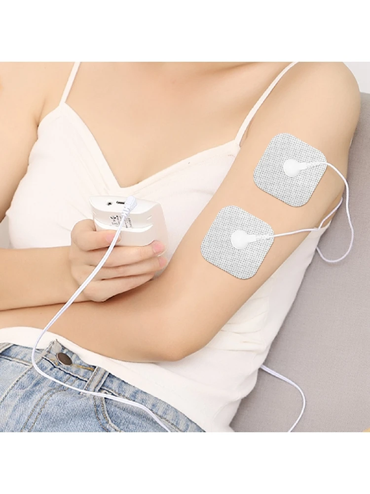 Coussinets d'électrodes Tens, 50 pièces, pour patchs d'électrodes auto-adhésifs pour Machines de thérapie TENS, physiothérapie