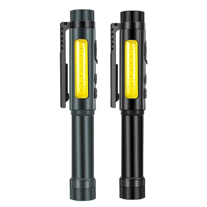 

1pcs Multifunctional LED Super Bright Penlight Flashlight 2 modes Durable and waterproof Built-in clip with strong magnets