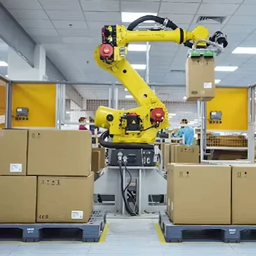 Máquina automática robótica del brazo del robot del paletizador de la caja de cartón de la pantalla táctil 6 de la alta exactitud