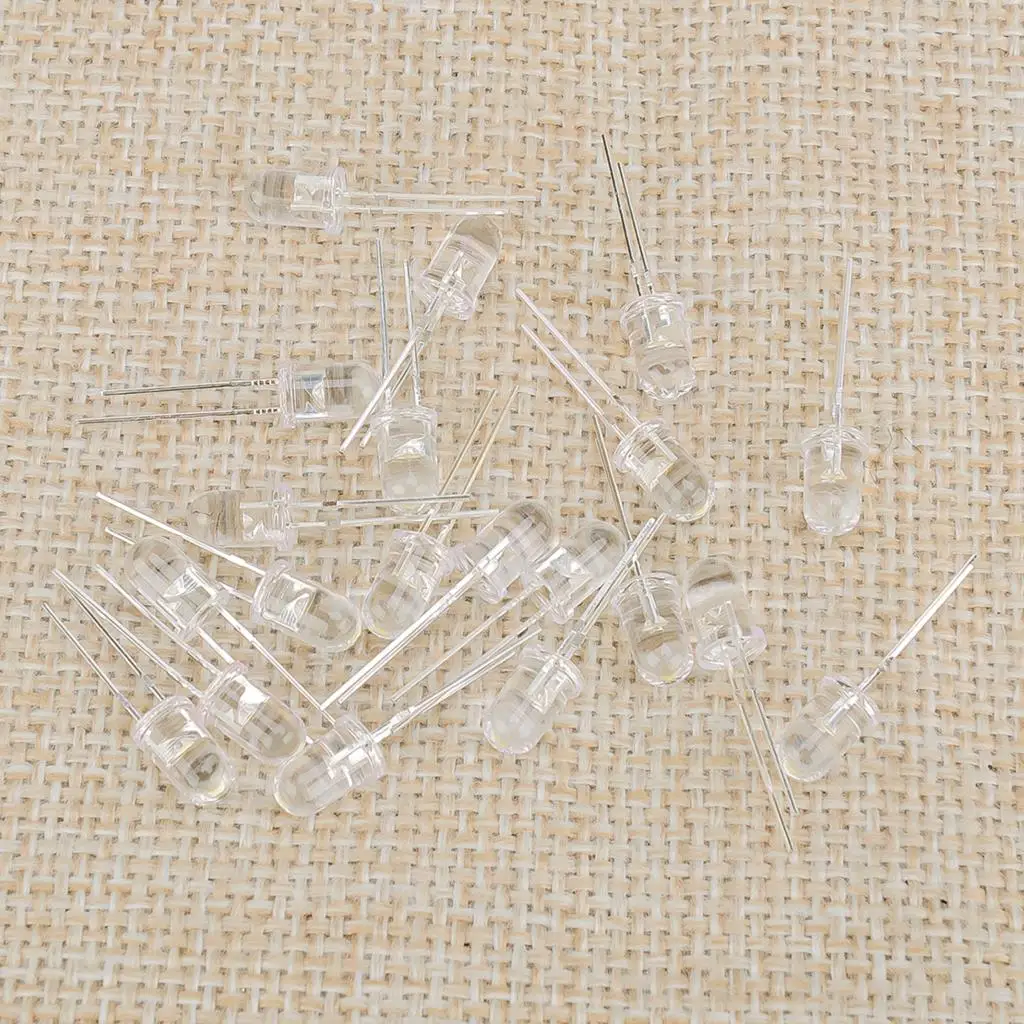 20Pcs 5mm LED Mini Instrument Cluster Gauge Light Bulbs 5V-12V Fit for Chevy Cadillac Buick GMC Hummer Pontiac Oldsmobile Isuzu