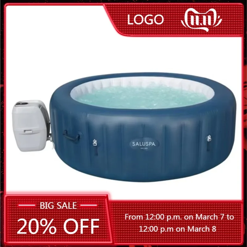 

STLF 60030 Milan Inflatable Bathtub Adult for 4-6 Peopel 1.96m X 71cm