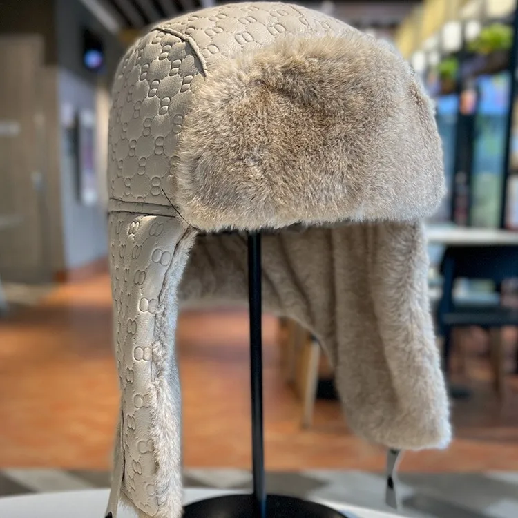 Кожаная шапка-ушанка-авиатор-траппер для мужчин и женщин, русская советская шапка-ушанка из искусственного меха, теплая уличная зимняя шапка