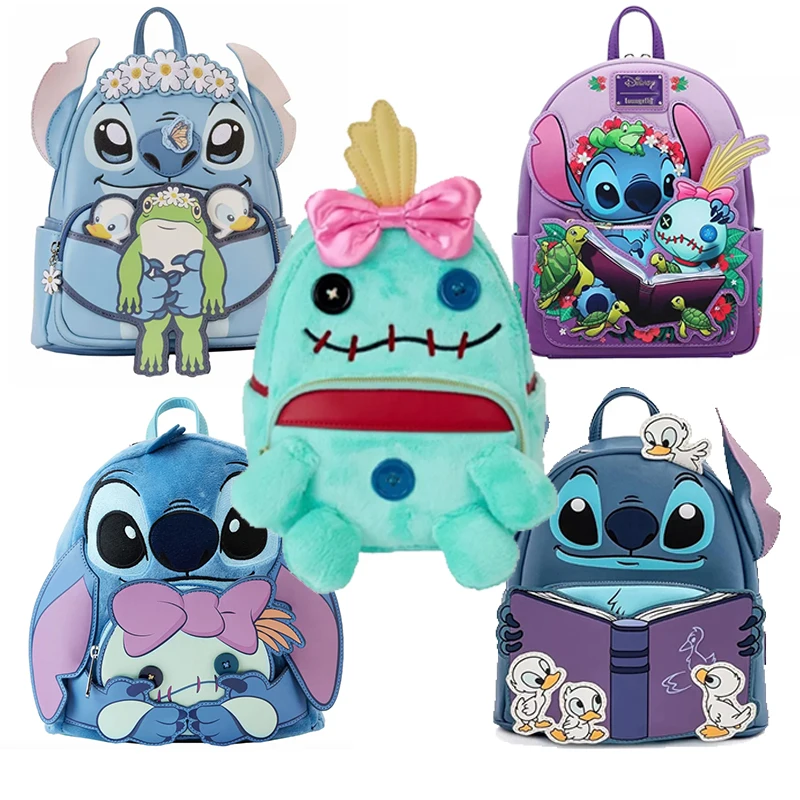 Loungefly Lilo Stitch Scrump Reading Mini Backpack