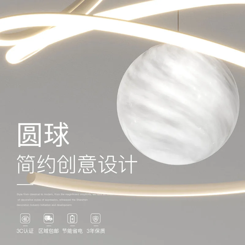 Dining room lamp pendant lamp minimalist modern LED bedroom lamp living room lamp dining room lamp 2023 dining table lamp